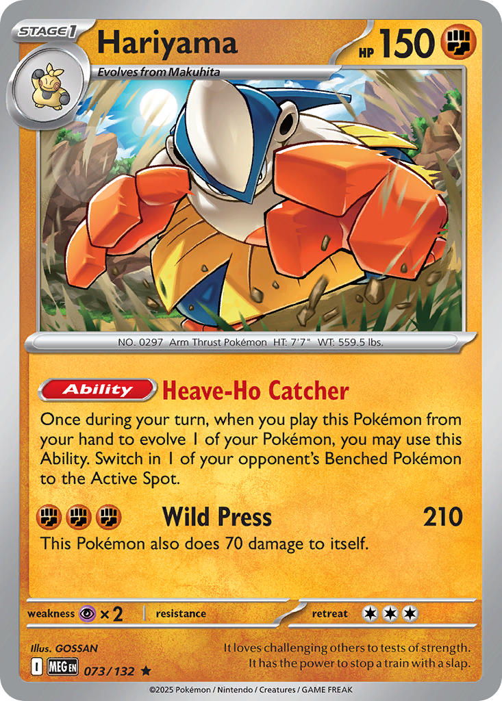 Mega Evolution Hariyama [Reverse Holo] Pokémon card
